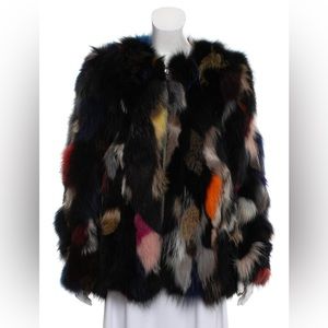 SAM Fox Fur Short Coat w/ Tags (Price Firm)